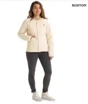 Burton Kiley Insulator Jacket - Women's L, Creme Brulee Large Snow MSRP $149