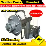 Superior Spare Wheel Bracket 6 Stud L/C Swivel Beach Type SL Bearing Hub Rescue