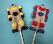 Transformer Robot lollipop chocolate candy molds Lot of 3 molds