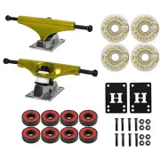 Core Hollow Skateboard Trucks, 53mm Spitfire Wheels, Abec 5 Bearings Kit Package