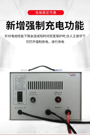 【可開發票】德力西各類電瓶充電器 蓄電池直流純銅充電機GCA-H20A 6V 12V 24V