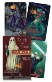 TRICK OR TREAT TAROT KIT Deck Card Book Set pagan witch Halloween oracle cards