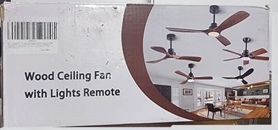 42”Ceiling Fans with Light and Remote Control, Lighted Wooden Ceiling Fan