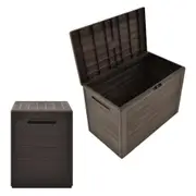 Garden Storage Box Indoor Outdoor Organiser Trunk Toy Cushion Chest Toolbox