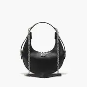 Shoulder Bag Leather Underarm Bag Handbag, Mini Retro Bag Business, Leisure, Crescent Shape