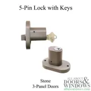 Andersen Keyed Lock for Sliding Doors 5 Pin Keyed Lock For 3 Panel Sliding Doors