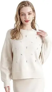 [Pinky & Dianne] Pinky & Diane 031-5170214 Long Sleeve Crew Neck Bijou Knit (for Setup) / Ladies'