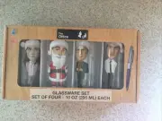The Office Gift Drinking Pint Glass Set 4 Michael Scott Dwight 10 Oz Glassware