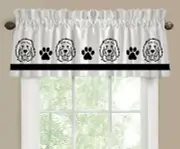Labradoodle Goldendoodle Dog Face Window Valance/Curtain Your Choice of Colors