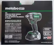 Metabo HPT WR18DBDL2M 18V Brushless 1/2" Drive Impact Wrench 3.0AH KIT NEW