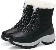 [ZIRIA] Winter Shoes Waterproof Boots Women Snow Boots Plush Warm Ankle Boots For Women Female Winter Shoes Booties