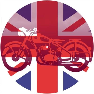 Slipmat 12" Turntable LP DJ Record Player Deck Union Jack FLAG BRIT BIKE