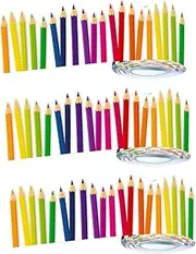 DIYEAH 3 Rolls Removable Pencil Border Trim for Bulletin Board Decorations Self Adhesive Classroom and Blackboard Decor for DIY Patterns and Party Accessories