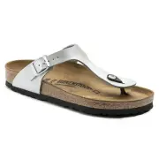 Birkenstock Birko Flor GIZEH Graceful Silver - BNIB 1009604