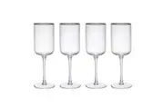 4pc Mikasa Sorrento Crystal Red Wine Glass Set 450ml