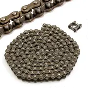 Lycxames 1 Pack Mini Moto Chain 25H Sprocket Chain 136 Links Link For 47cc 49cc Mini Moto Pocket Bike