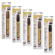 Miller Scratch Fix Furniture Touch Up Pens 5 Pack Light-Medium-Dark-Red-Black Brown