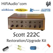 Scott 222C tube amplifier restoration repair upgrade rebuild kit capacitor