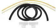 Dishwasher Door Seal Gasket Combo Kit 154827601 Dishwasher Tub Door Seal for Frigidaire Kenmore Dishwasher Replace 154827601 Door Seal, 809006501 Lower Seal and 154701001 Splash Shield Kit