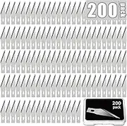Qatalitic 200 Pcs Exacto Knife Blades #11, Craft Knife Blades Replacement Interchangeable Blades, Craft Knife Blades with Storage case for DIY Artwork, Scrapbooking, Stencil and Paper Cutting