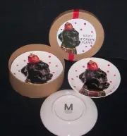 MAGENTA Labrador Dog Snack Plates - set of 4 NEW in Box