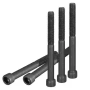 5/16-18x3-1/2"(DxH) Hex Socket Head Cap Screw 10Pack 12.9 Carbon Steel Black