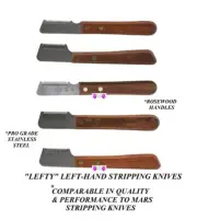LEFT Hand Lefty Dog Coat Stripper Carding STRIPPING KNIFE Knives*COMPARE TO MARS