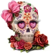 Sublimation Print Ready to Press Heat Transfer Diamond Eyed Sugar Skull