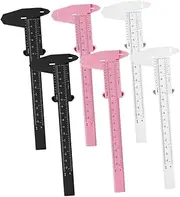 LALADEFIEE 6Pcs Eyebrow Mapping Ruler Tools Portable Measuring Calipers for Precise Eyebrow Shaping Durable Rulers for Beginners and Professionals