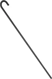 Alipis Cane Prop Shepherds Costume Kids Cosplay Walking Canes Black Pocket Staff Extension Hook for Easter Halloween Party