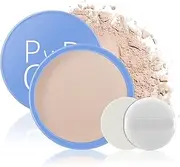 Apooliy Waterproof Setting Powder, Poreless Pressed Face Powder,Lightweight,Long-Lasting,Oil Control Makeup Powder,Translucent