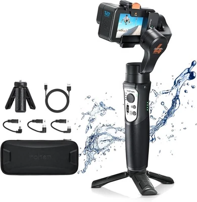 3 Axis Gimbal Stabilizer for Gopro Hero 13/12/11/10/9, Handheld Stabilizer for G