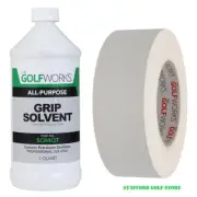 Golf Club Grip Tape Kit - Double Sided Gripping Adhesive 2"x 36yd/32 oz Solvent