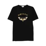 [Alexander Mcqueen] Alexander Mcqueen Moth-embroidered T-shirt XL BLACK