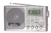 AM/FM Alarm Clock Radio with 12 Band by Digital Sunflash ( RD-12 )