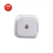 200 pcs Snap Electrode Pads 2x2'' Replacement fit TENS Unit Pulse Massager