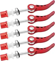 Seatpost Clamps Quick Release Aluminum Alloy Durable Bike Pipe Clamp for Universal Bicycles (Red)