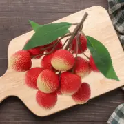 1 Bunch Fake Fruit Lifelike Simulation Realistic Plastic Faux Fruit Litchi Prop