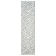 Calm 417 Pearl In White : Runner Rug