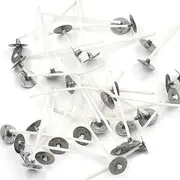 200 Pcs - 2" 50mm Candle Wicks Pretabbed ZINC CORE Candle Making
