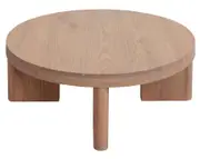 Apollo Round Solid Mindi Timber Coffe Table (Natural)