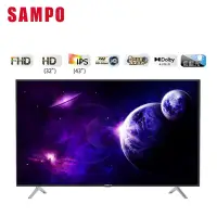 在飛比找Yahoo奇摩購物中心優惠-SAMPO聲寶 HD新轟天雷 43吋液晶電視含視訊盒+基本安