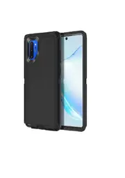 For Samsung Galaxy Note 10 Plus Case, Drop Resistant Defender Tradies Heavy Duty Rugged Shockproof Cover (Black)