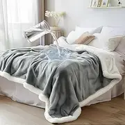 Bedding Aid Waterproof Blanket for Bed Intimacy, Love Blanket Waterproof, Water Absorbent Blanket, Intimacy Blanket Sherpa Splash Throw Blanket (Grey, 50x60