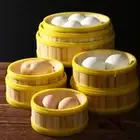 Safe Handmade Dumpling Steamer Kitchen Cookware Steamer Basket Bamboo Steamer