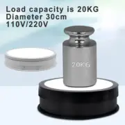 110/220V 30cm Jewelry Turntable W/ LED Light Illumination Rotating Display New