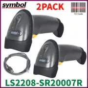 Symbol LS2208-SR20001R Black Handheld Barcode Scanner With USB Cable NO Stand