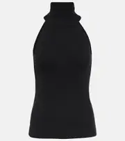 [Lisa Yang] Lisa Yang Freya turtleneck cashmere tank top S-M black