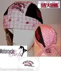 Wicked Women Choppers GOOD GIRL GONE BIKER LINED FITTED BANDANA Lined Doo Do Rag