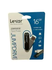 Lexar 16GB Hi-Speed USB JumpDrive Twist Turn Flash Drive Black New